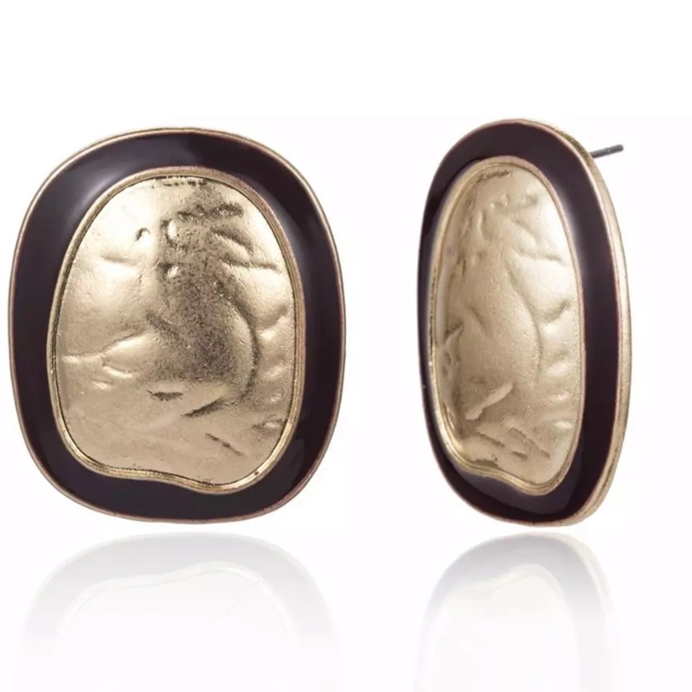 Big Gold Statement Earrings Women